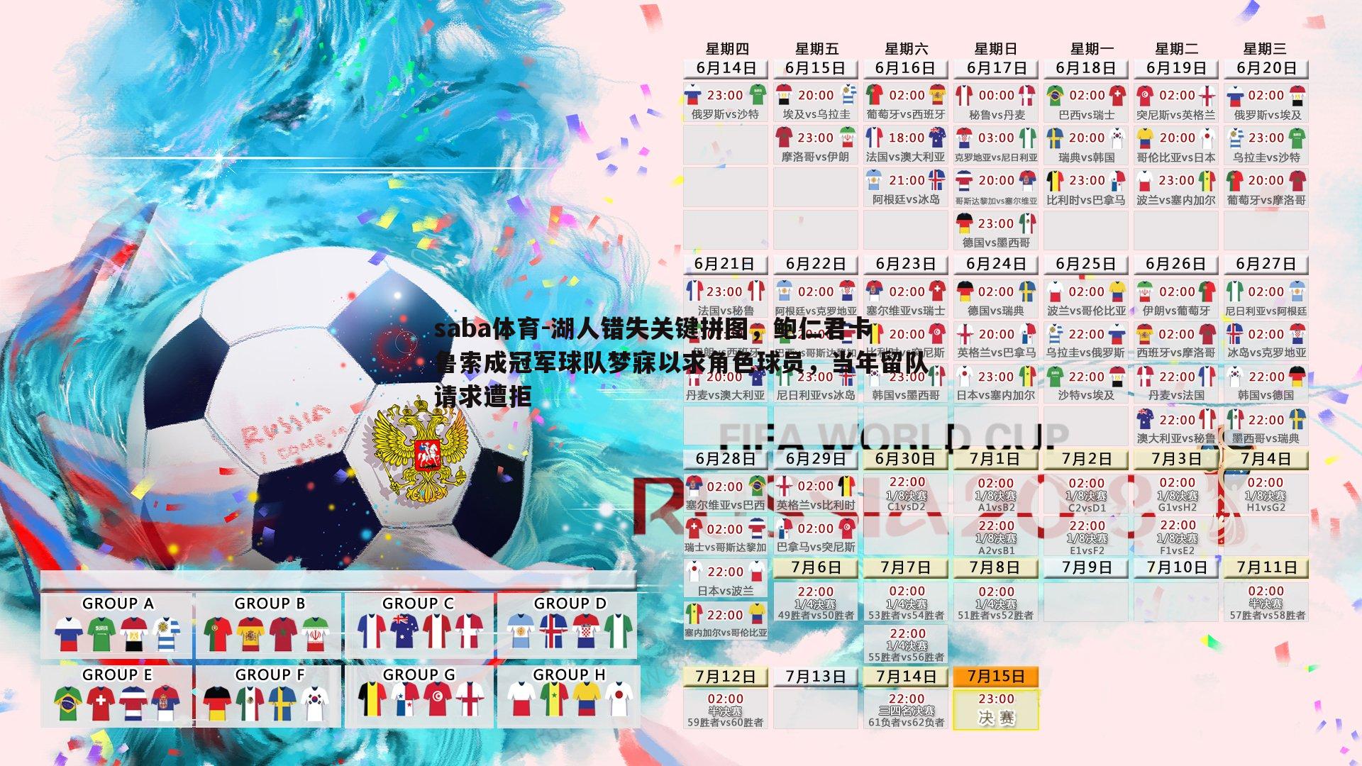 saba体育-湖人错失关键拼图，鲍仁君卡鲁索成冠军球队梦寐以求角色球员，当年留队请求遭拒-第1张图片-saba体育